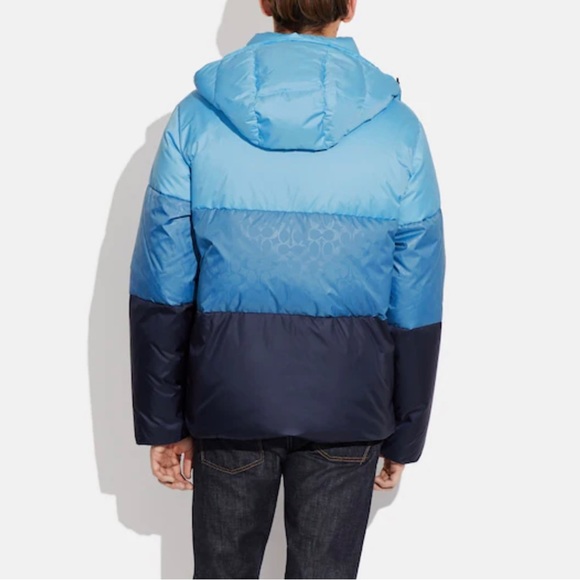 Coach Colourblock Down Jacket. - Picture 4 of 4